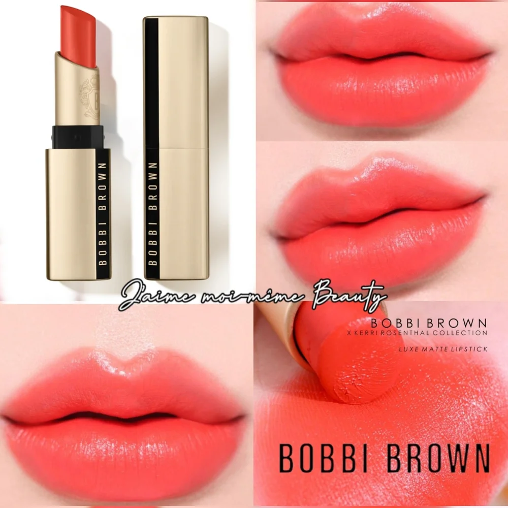 Bobbi LUXE Matte LIPSTICK IN POWER PLAY (Bright Red Orange)